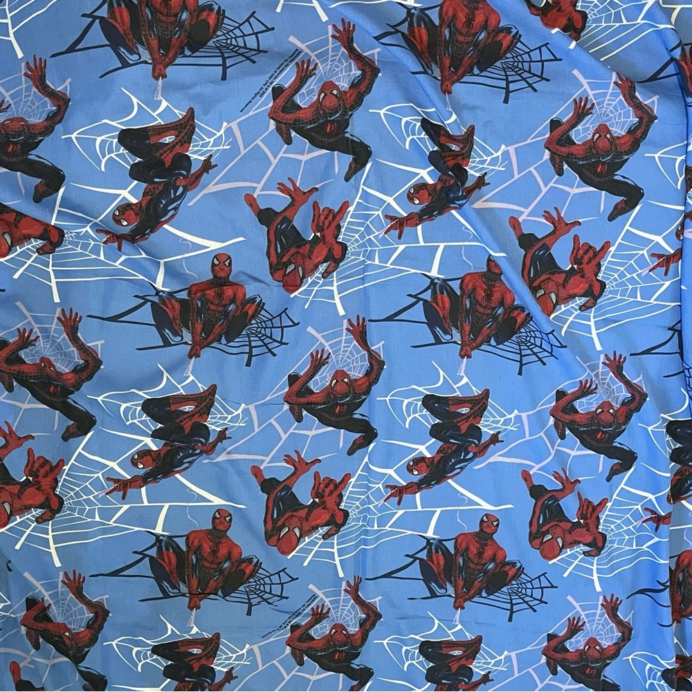 Vintage Twin Size Spider-Man Dan River Flat Sheet 2002 Spiderman Marvel Movie